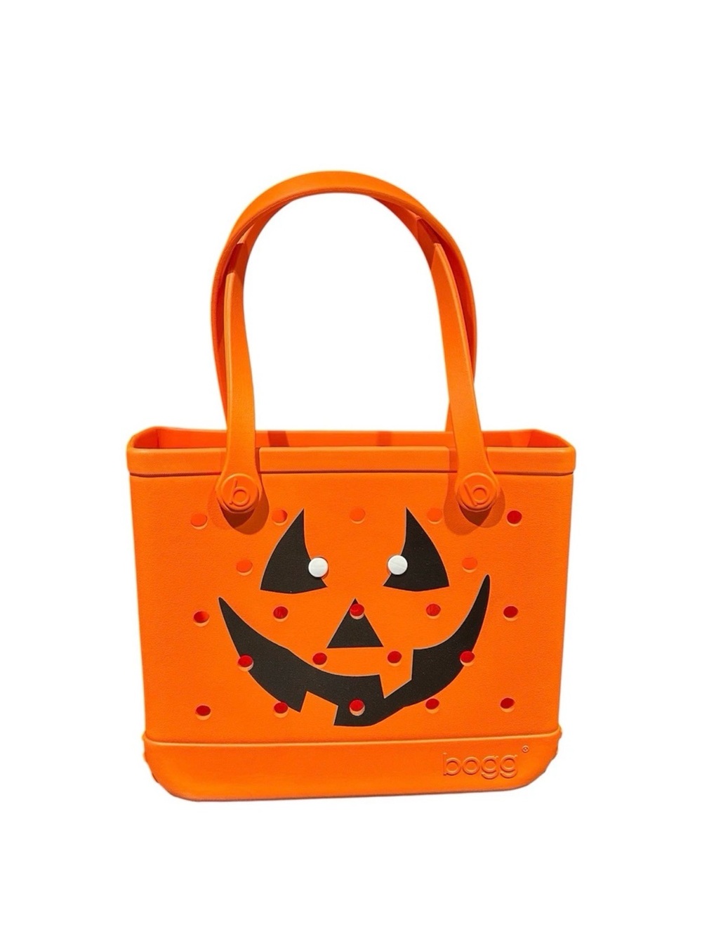 BOGG BAG Orange Pumpkin Face Tote